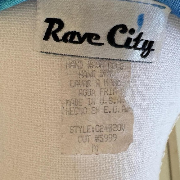 Vintage 1990s Futuristic Tie Dye Boat Neck Tank - Picture 5 of 5